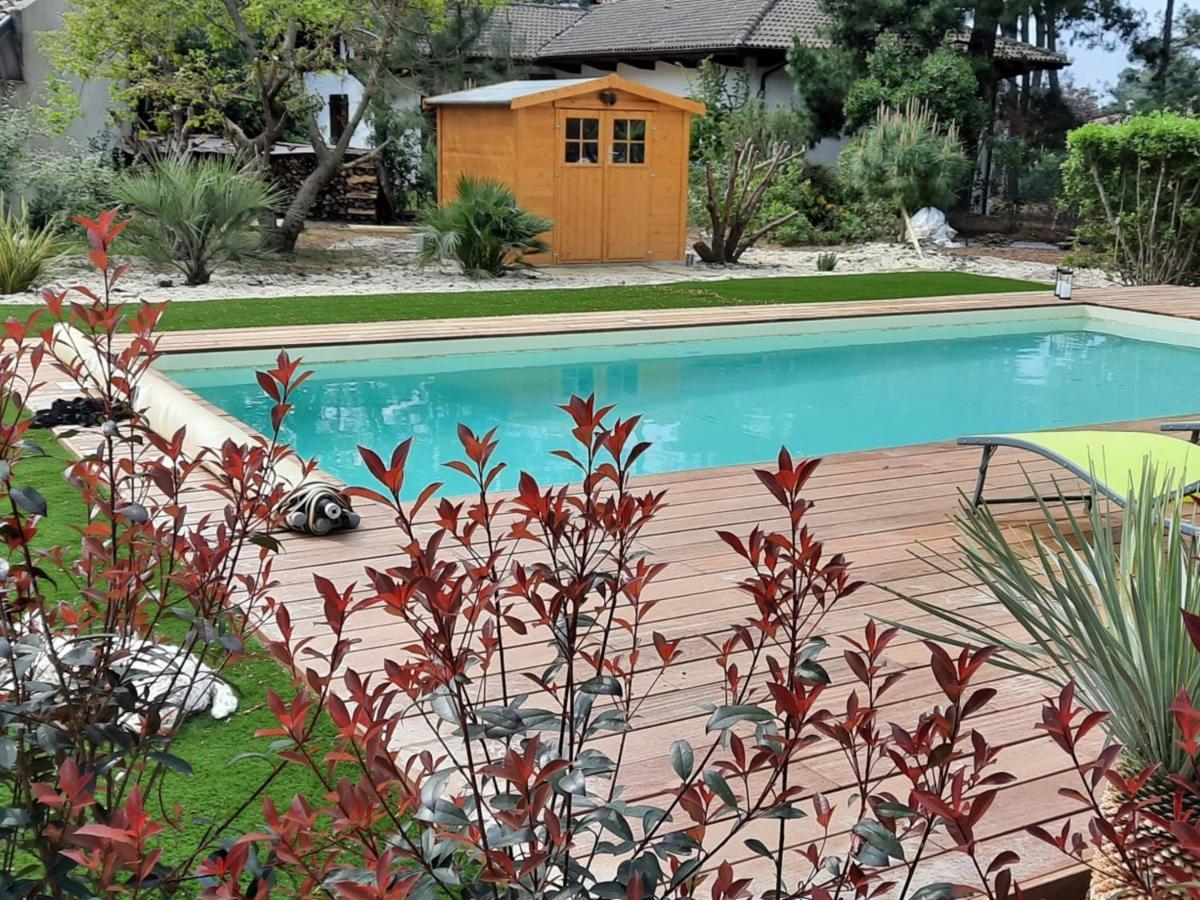 Grande Maison Landaise Avec Piscine Privee, Proche Plage, Pour 8 Personnes A Biscarrosse - Fr-1-319-398 외부 사진